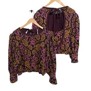 Free People Multicolor Floral Blouse
